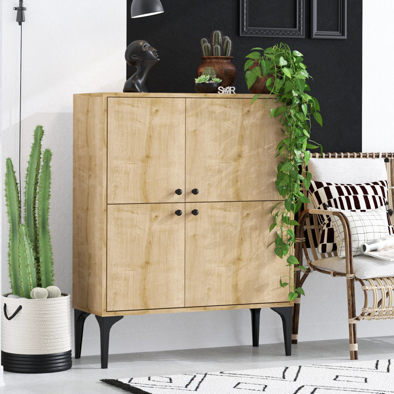 Afiq 90cm Console Table, Brown