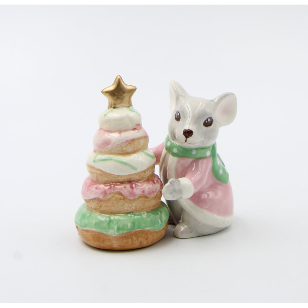 Christmas Mouse And Donut Tree Salt And Pepper Cosmos Gifts