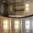  Battery Operated 6W LED Wall Sconce Flush Mount Wall Night Light Dimmable-755736529