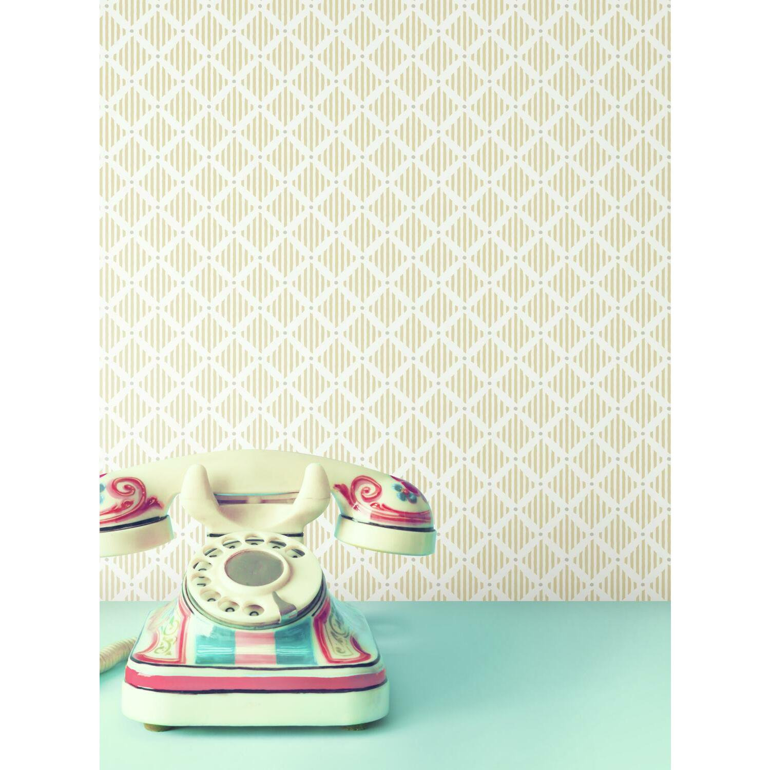 Floral Wallpaper, Yellow