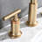Widespread Double Handle Bathroom Faucet with Pop Up Drain-109325875