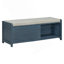 Banc à chaussures avec rangement et coussin, banc de rangement avec charme rétro, banc de vestibule-1277515518