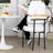 Sherpa Upholstered Metal Dining Chairs-1389094372-1351667567