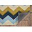Tapis fabriqué à la main Equelle bleu et souci-1446612640