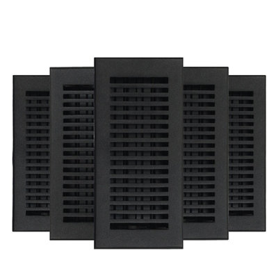 Paquet de 5 ouvertures de conduit 4 po x 10 po SLEEK (5-1 / 2 po x 11-3 / 4 po)