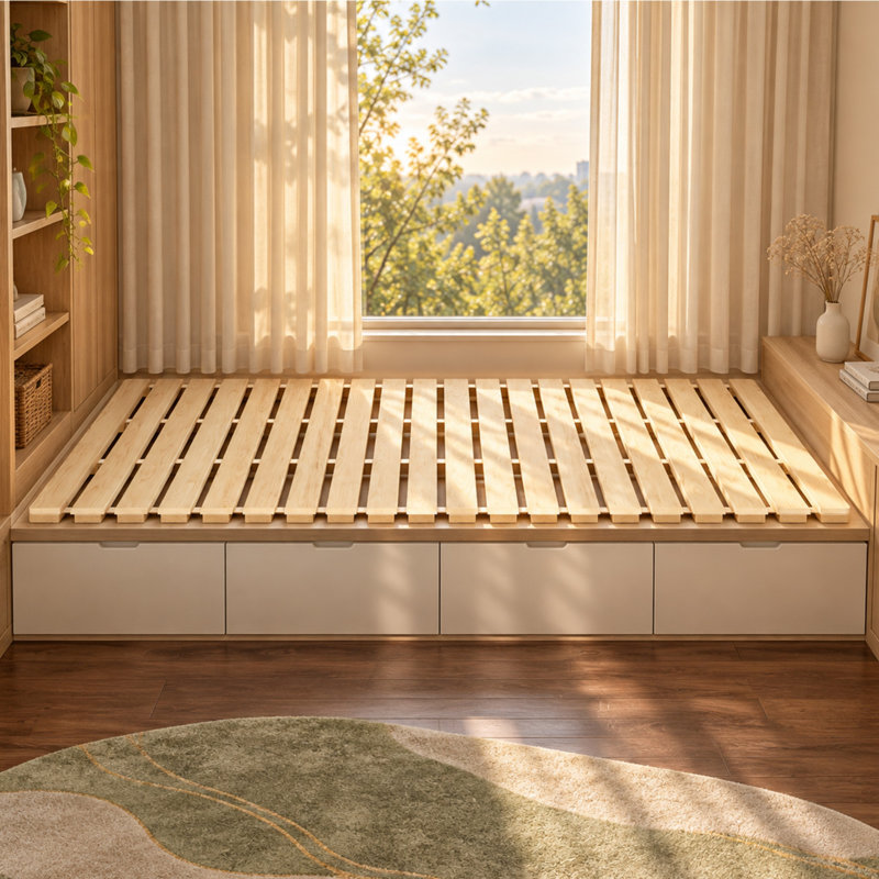 Solid Wood with Trundle Bed, King