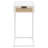 Bernave 1-Drawer Radio Weave Cane Metal Side Table-223976550