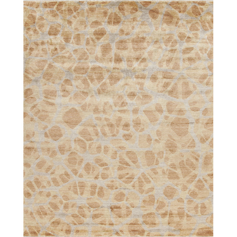 Heritage Silk and Wool Abstract Indoor Rug