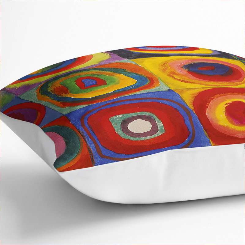 Square Cushion, 55cm H x 55cm W x 20cm D, White