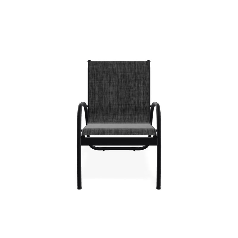 Fauteuil de patio Gardenella, Noir texturé, Ombre Augustine