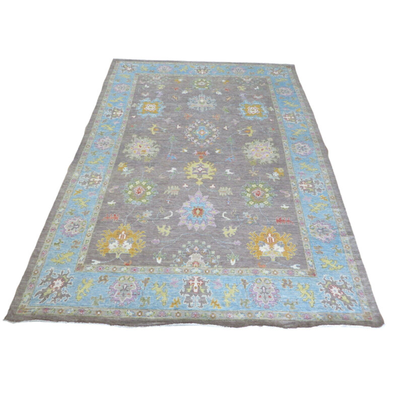 Tapis oriental turc coloré noué à la main 10 pi 5 po x 14 pi 5 po A91FF9FC922F4086BCD1C70ED732893F