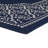 Navy Rectangle Polypropylene 5'3" X 7' Rug