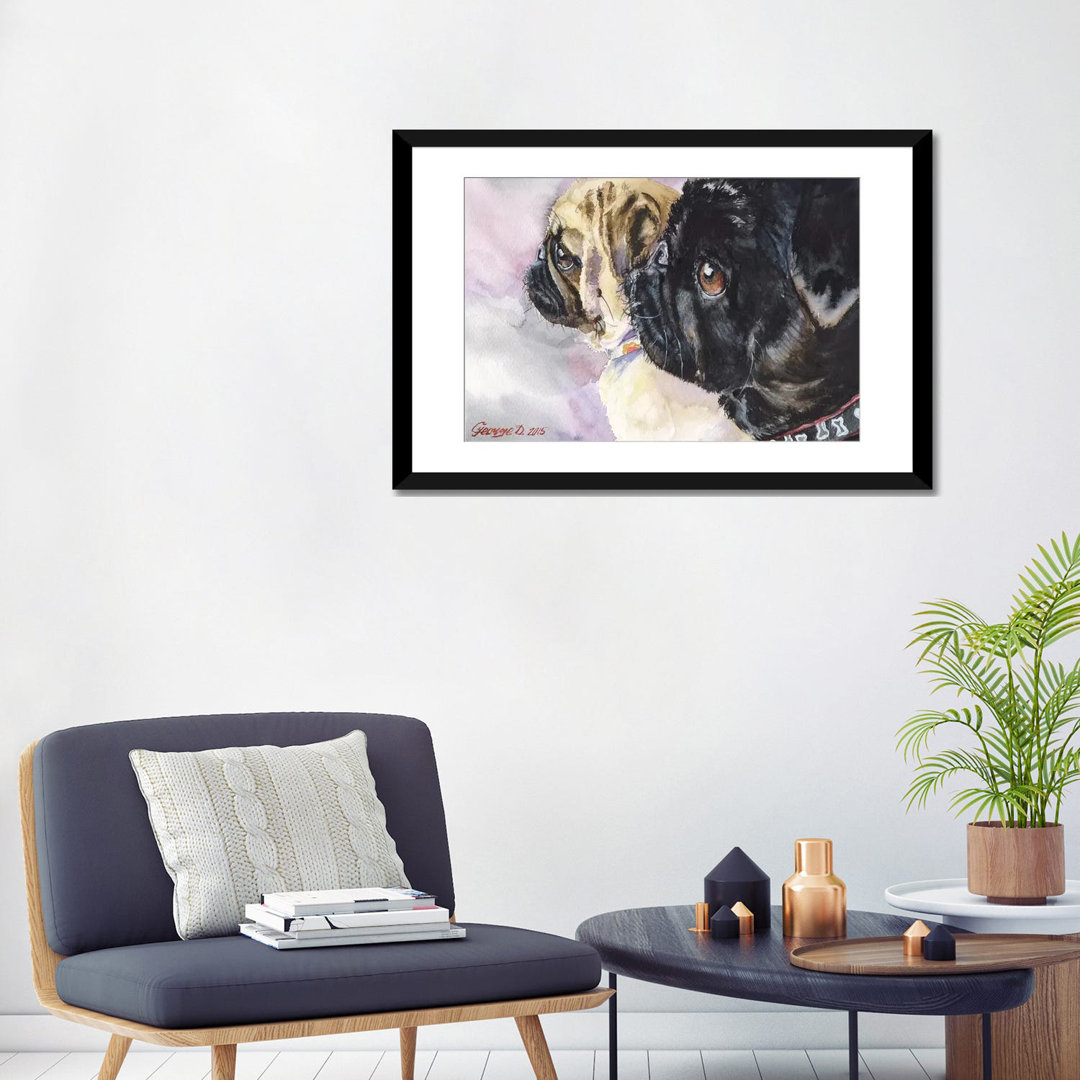 " Black And White " by George Dyachenko East Urban Home Mat 