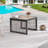 Austintown Square Wicker Outdoor Side Table , 24.8'' in. W 24.8'' in. D