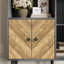 Solid Wood 79 cm W Display Cabinet