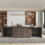 Bureau modulaire moderne avec tiroirs et armoires de rangement cachés