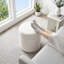 43cm Wide Cylinder Striped Standard Ottoman