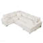 Sleeper, canapé-lit modulaire de base de 112,2 po avec repose-pieds avec rangement, trois coussins décoratifs et dispositifs de chargement-750862304
