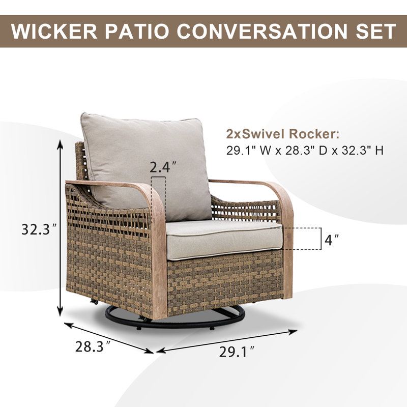 Metal Outdoor Glider, Gray