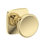 Solvang Full Dummy Knob with Soft Square Rose in Satin Nickel