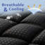 Surmatelas en damier Crotty 350g-970533951-941349225