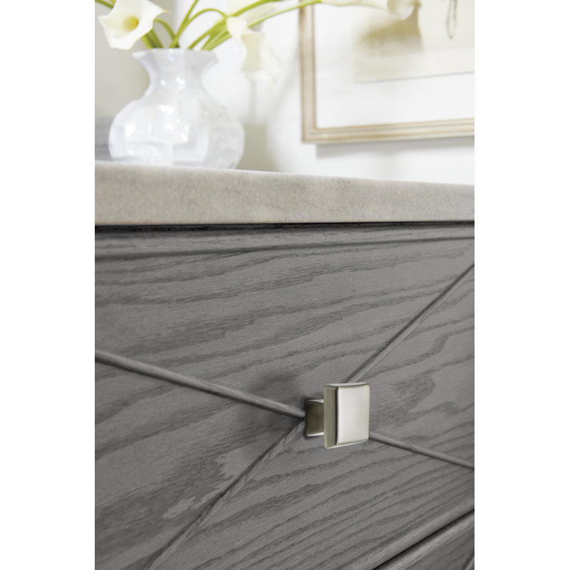 Blackrock 1-3/16 inch (30mm) Length Satin Nickel Cabinet Knob, Satin Nickel, 1 3/16"