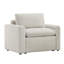 Chaise rembourrée avec repose-pieds Lana-193342932