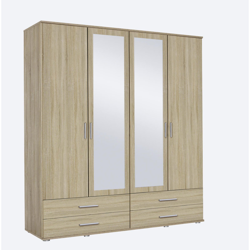 Laffitte 4 Door Wardrobe, Sonoma Oak