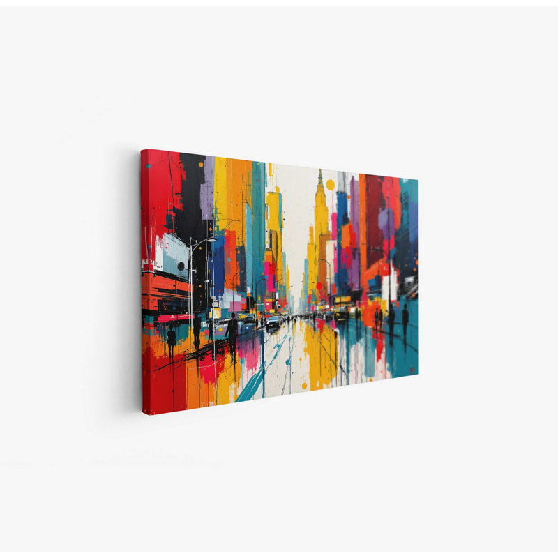 Neon Streets, 24" H x 36" W