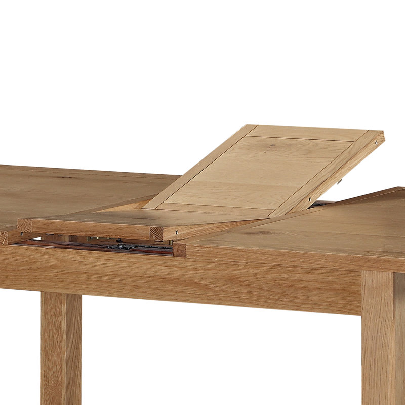 Racquel Butterfly Leaf Solid Oak Dining Set, 76" H x 150" L x 80" W