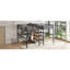 Lit mezzanine simple en métal peu encombrant avec rangement et espace de travail multifonctionnel