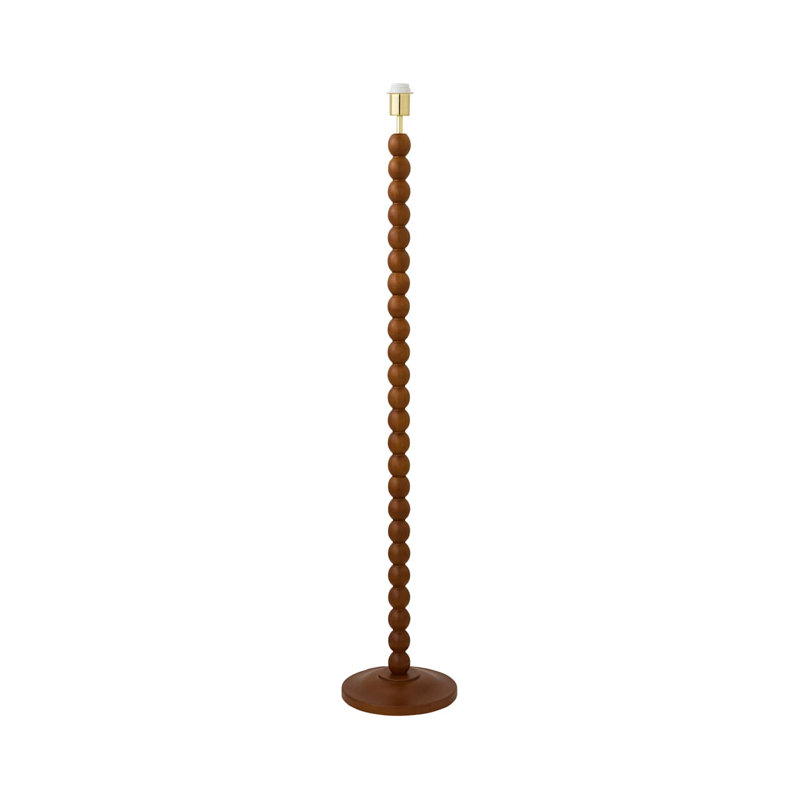 Helgomar 130cm Matte Traditional Floor Lamp, Brown