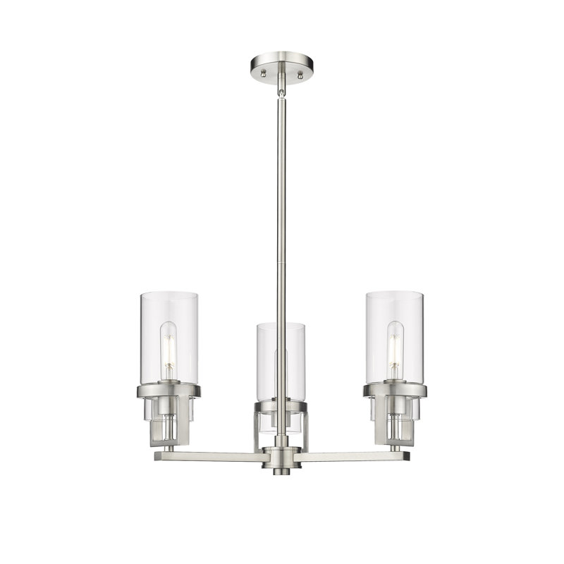 Luminaire suspendu 8 tiges Utopia, Blanc mat, Nickel satiné