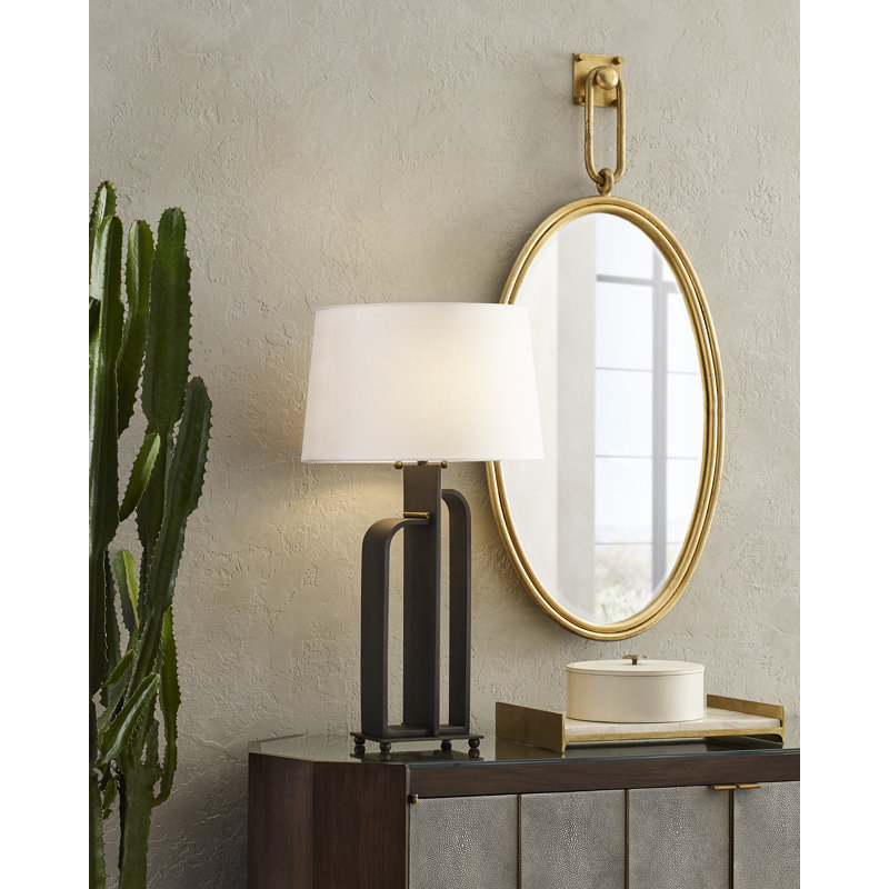 Miroir biseauté moderne et contemporain Tobago, Or antique
