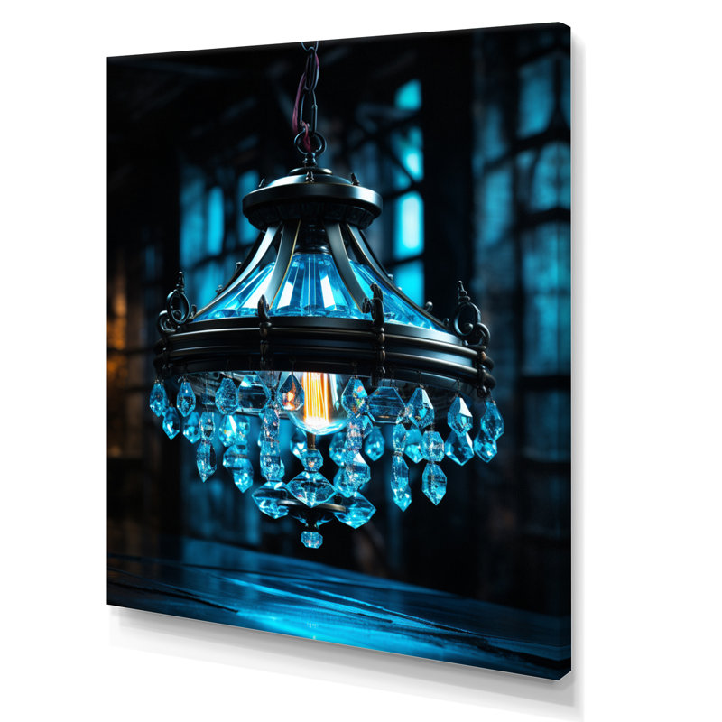 Chandelier Modern Sophistication - Glam Canvas Art Print, H 44 po x l 34 po x P 1,5 po, Toile tendue