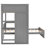 Loft Bed With A Stand-Alone Bed, Shelves,Desk,And Wardrobe