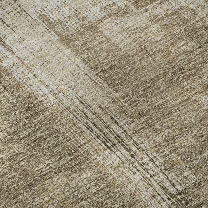 Premium Machine Washable Elize AMF1338 Blocks Rug, Rectangle 5' x 7'6"