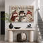 Cozy Winter, bonhomme de neige, œuvre d'art familiale-132862937-132862933