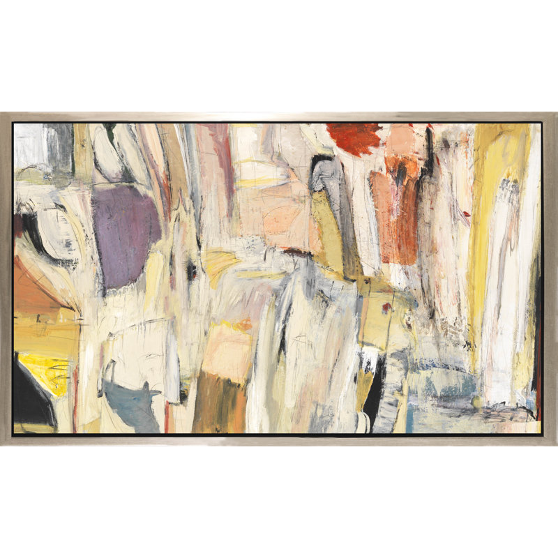«In the Sweet Here After», peinture sur toile, Encadrement argenté