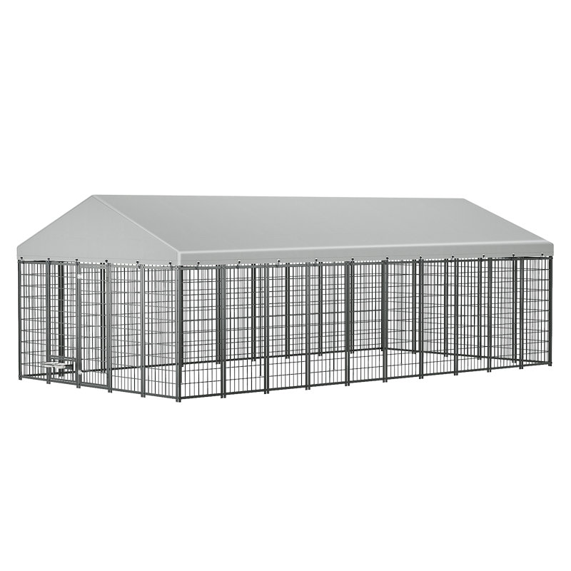 Grand enclos extérieur pour chien avec enclos pour chien, L 18,9 po x l 9,61 po x H 6,76 po