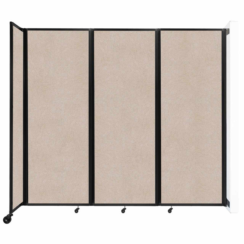 11 - Cloison pliante à panneaux, 3, H 82 po x l 102 po x P 12 po, Beige