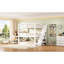 Lit superposé triple double, blanc, escalier de rangement, conception séparée, pin de haute qualité, construction solide stable et facile à installer-129996420