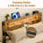 Rustic Wooden Platform Bed With Charging Station, LED Lights, And Storage Shelves – Full, Queen, And King Sizes-874557094