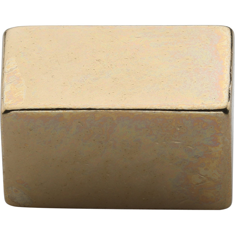 Cube Cabinet Cup Pull, Natural Bronze
