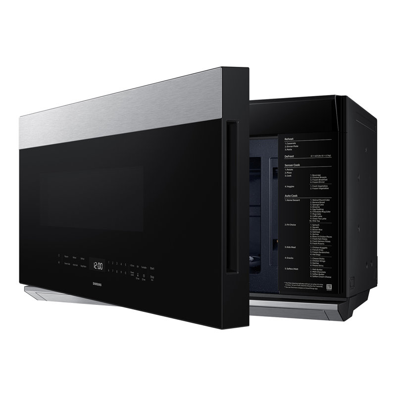 Micro-ondes intelligent de 2,1 pi³ avec hotte intégrée avec technologie DualVent