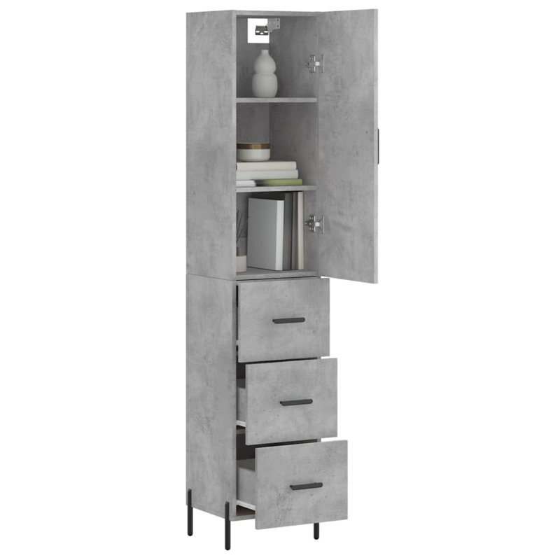 Maylani 34.5cm Sideboard, Concrete Grey