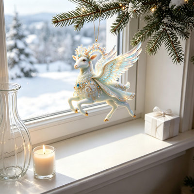 Décorations de Noël, Ornement de Noël de chèvre, Décorations de Noël de chèvre, Ornements de chèvre pour sapin de Noël, Cadeaux de chèvre pour les amoureux des chèvres