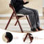 Chaise rembourrée empilable rembourrée et rembourrée-115937642