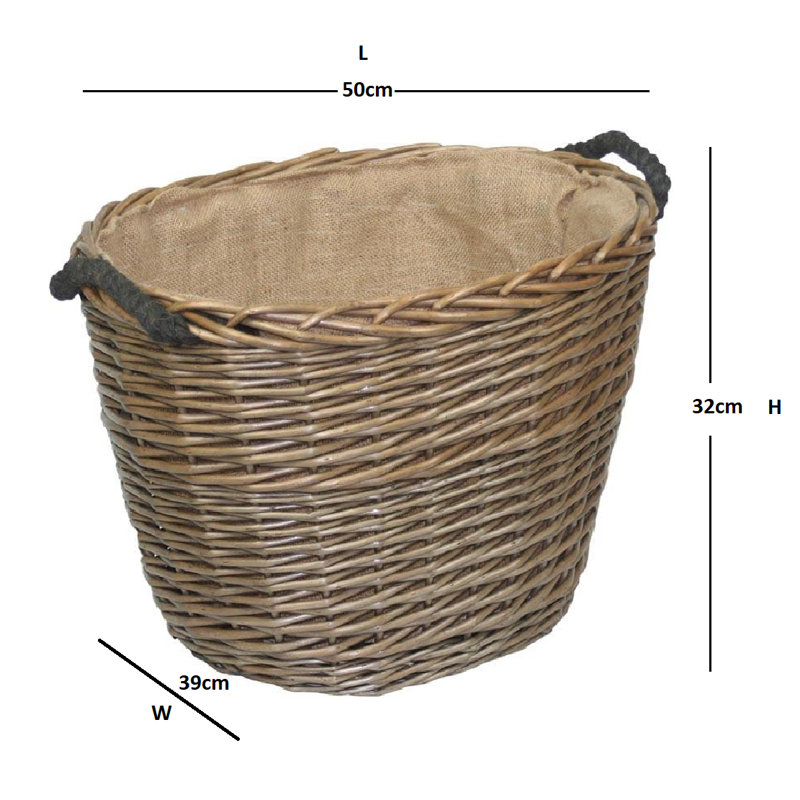 Fausley Log Carrier, 32cm H x 39cm W x 50cm D