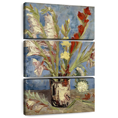 Vase avec glaïeuls et asters de Chine